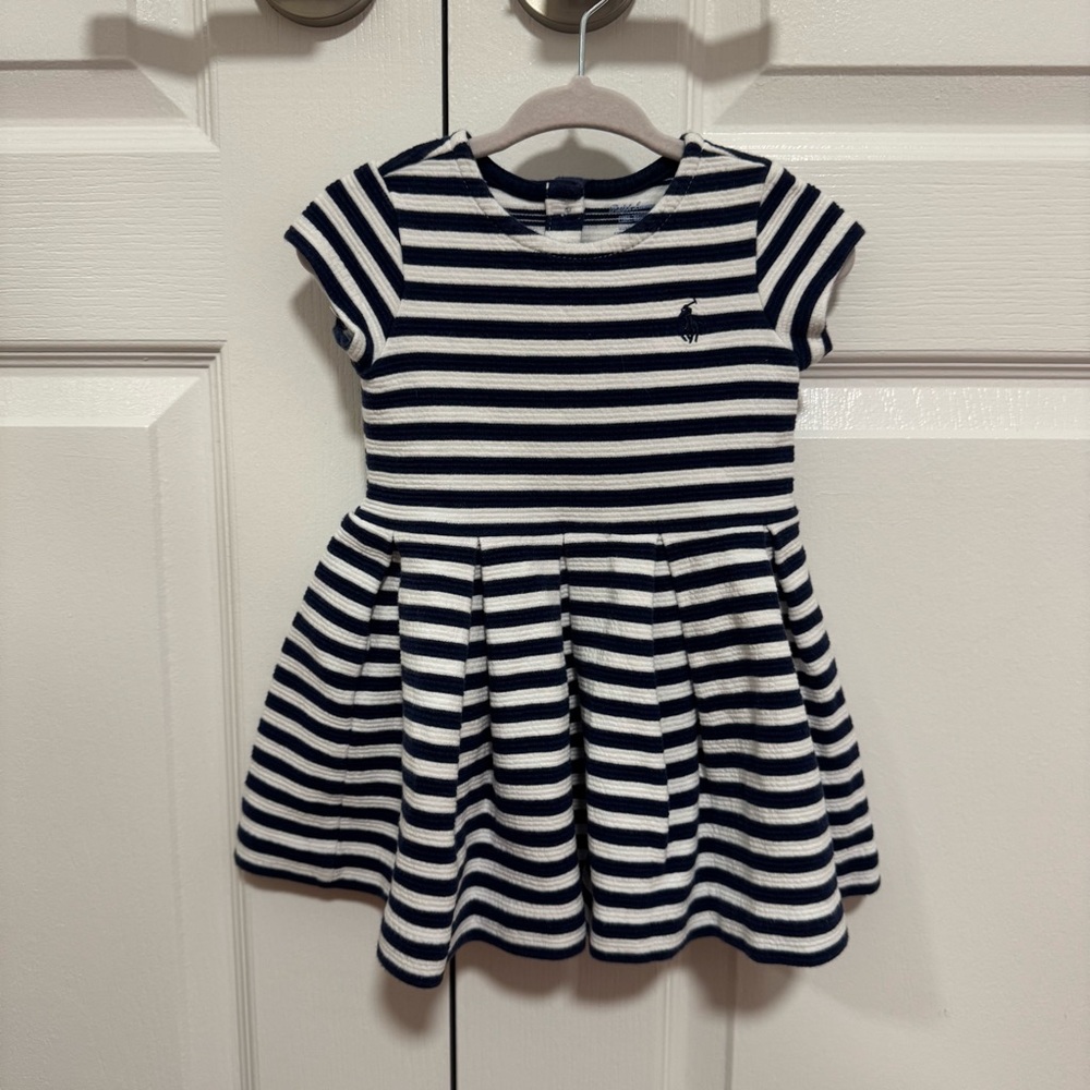 Polo Ralph Lauren 💕 Navy and White Striped Kids Dress